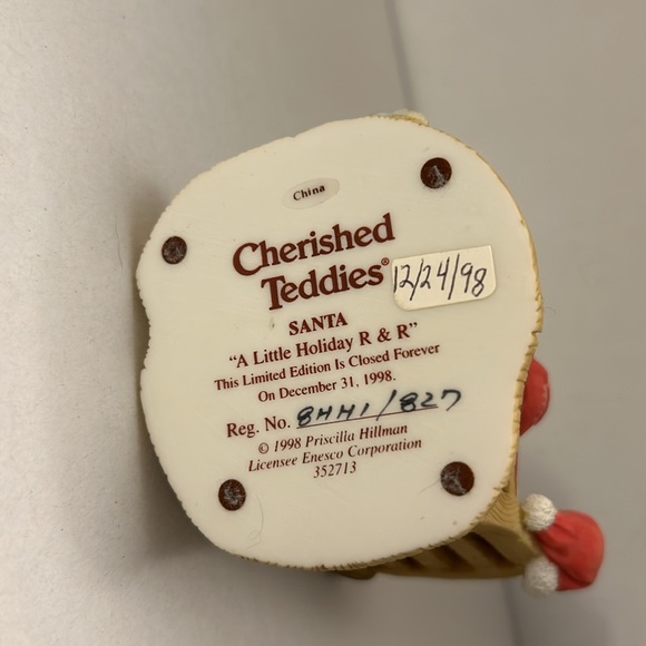 Cherished Teddies A little holiday R & R Figure CT1 - Picture 3 of 3